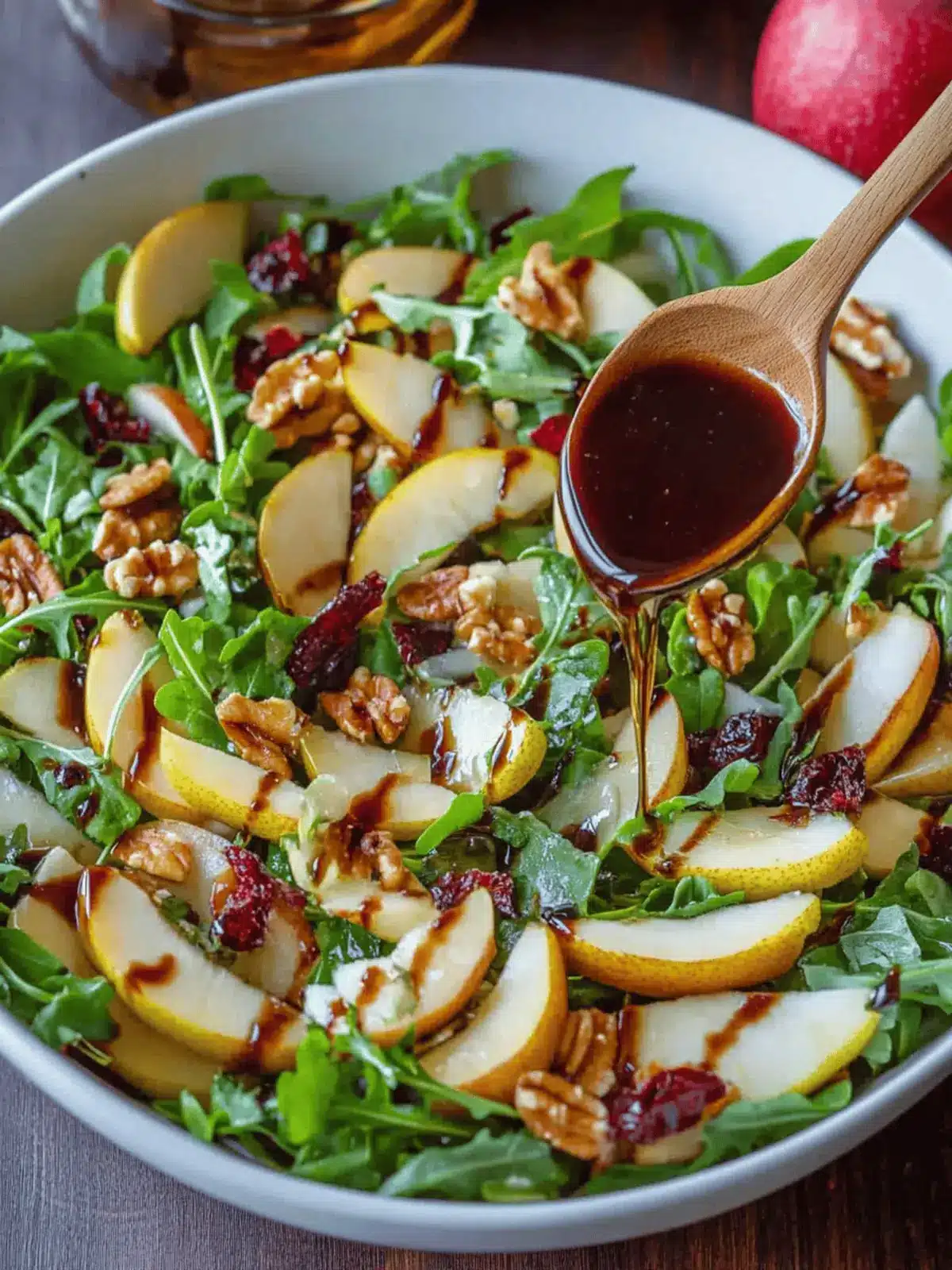 Gluten-Free Pear Salad: Healthy Balsamic Dressing Recipe